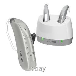 1x Signia Pure Charge&Go 1/2/3/5 AX Behind The Ear RIC Hearing Aid + Charger