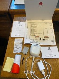 2022 Signia Pure T 5AX Bluetooth hearing aids + Charger + Manuals + Paperwork