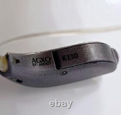 AGXO K130 hearing aids/Right Side & A Box Of 8 Packs Of Batteries, and 3 cases