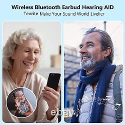 A Pair of Rechargeable Bluetooth Invisible Hearing Aids Device Sound Amplifier