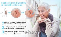 A Pair of Rechargeable Bluetooth Invisible Hearing Aids Device Sound Amplifier