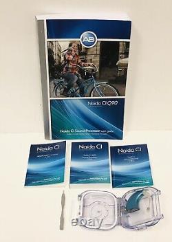 Advanced Bionics Naida CI Q90 Sound Processor With Aqua Case Kit And Extras Read