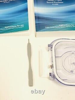 Advanced Bionics Naida CI Q90 Sound Processor With Aqua Case Kit And Extras Read