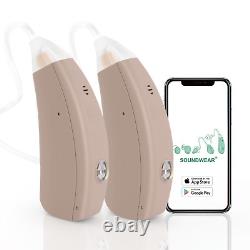 Behind-The-Ear (BTE) Hearing Aids Rechargeable Sound Voice Amplifier