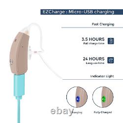 Behind-The-Ear (BTE) Hearing Aids Rechargeable Sound Voice Amplifier