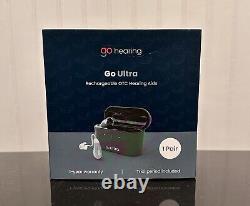 Go Hearing Go Ultra Rechargeable OTC Hearing Aids NEW NEVER USED