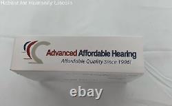 Hear Clear HCRC N708 Rechargeable Digital Hearing Aids Beige New Open Box