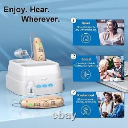 Hearing Aids For Seniors, Invisible Rechargeable Amplifier With Noise Cancelling