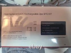 Hearing Assist EAZE Rechargeable Hearing Device Set New Sealed