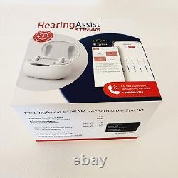 Hearing Assist STREAM Rechargeable Streaming BTE Kit Gray (2pc) Please read