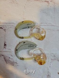 Interton Instinct N570-DVI Hearing Aids BTE Pair Left + Right Untested Used Asis