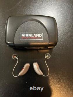 KIRKLAND PREMIUM BLUETOOTH HEARING AIDS 9.0T (L&R) new batteries, working