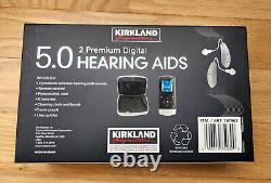 Kirkland Signature 5.0 Premium Hearing Aid, Only One Included, Complete Kit withRC