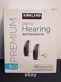 Kirkland Signature Premium 8.0 Digital Hearing Instruments with Manual & Box