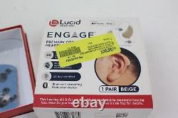 Lucid Engage Premium OTC Hearing Aids With Bluetooth For iPhone/ iPad Beige