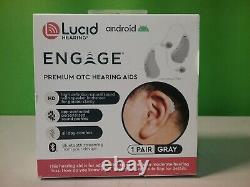 Lucid Hearing BT Engage Premium OTC Hearing Aids For ANDROID GRAY