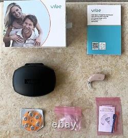 NEW! Vibe P8 Hearing Aid w Case, Docs, Caps & Retail Box FREE SHIPPING