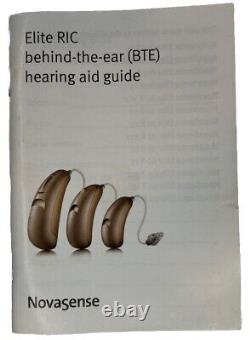 NovaSense Elite RIC Behind The Ear Hearing Aid Left & Right Ear With Batteries