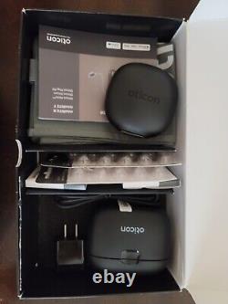 OTICON HEARING AID L/R MORE 1 SMART CHARGER miniRITE R Pristine -Plus Extras