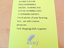 PROGRAMMABLE BEHIND THE EAR DIGITAL HEARING AID PROFOUND hearing loss