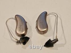 SIGNIA PURE CHARGE AND GO C&G 5AX HEARING AIDS Pure RGD Tested Good No Issues