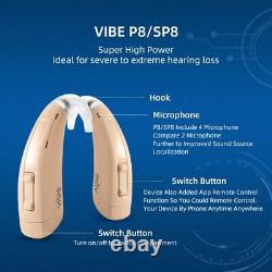 Siemens VIBE 140db Power Hearing Aids For Severe Deaf 8 Channels Programmable