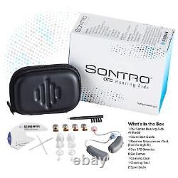 Sontro OTC Hearing Aids for Adults, Grey, Pair Behind the Ear Aid