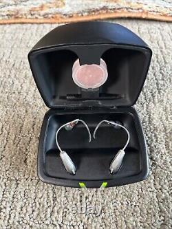 Starkey Evolv AI 1600 Rechargeable Bluetooth Hearing Aids And Charger Clean READ