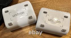 Unitron T Moxi Fit 500 Hearing Aids, Case, Batteries, Manual & Wax Guards New